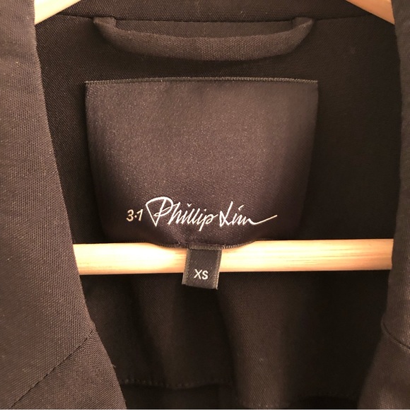 3.1 Phillip Lim Wool-mix Unconructed Shirt Jacket in Black (size XS) - Picture 2 of 5